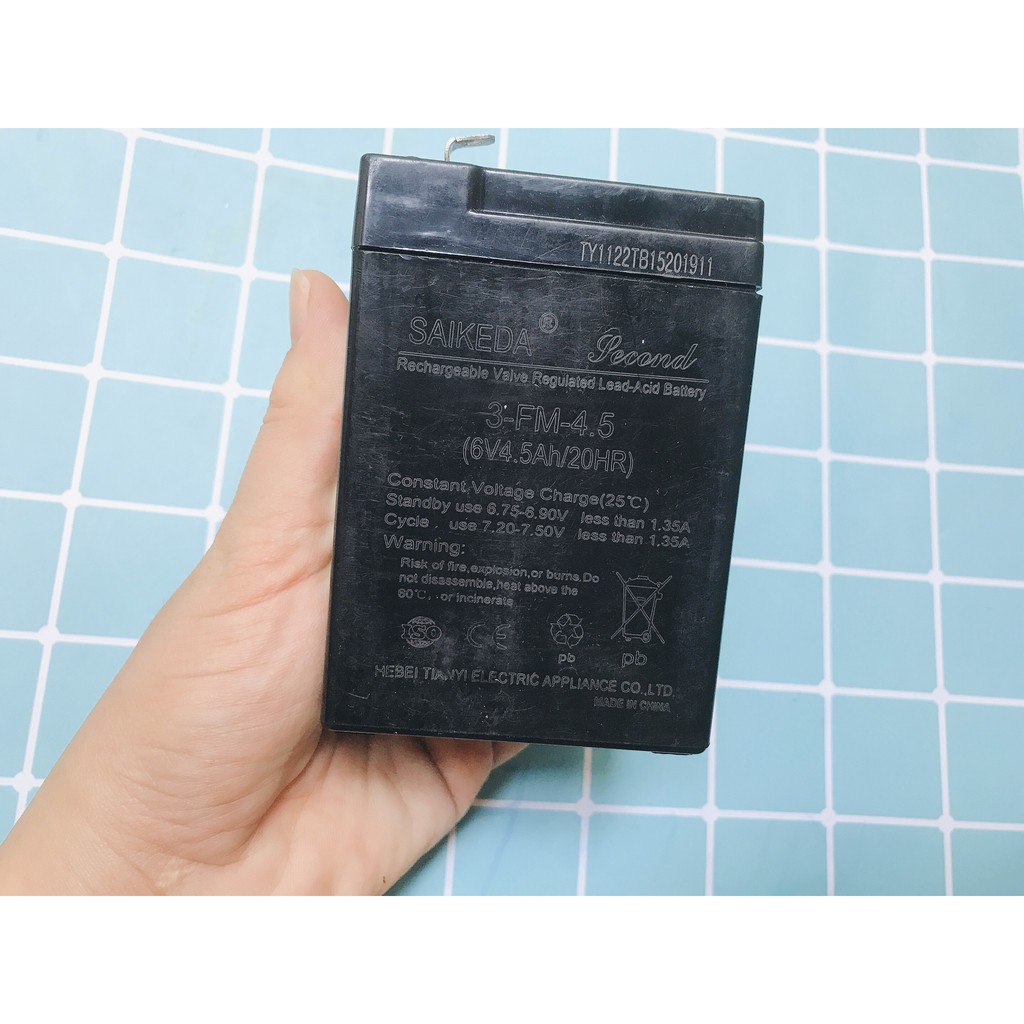 Cục sạc/ Bình điện acquy 6V/12V xe điện trẻ em TILOKIDS