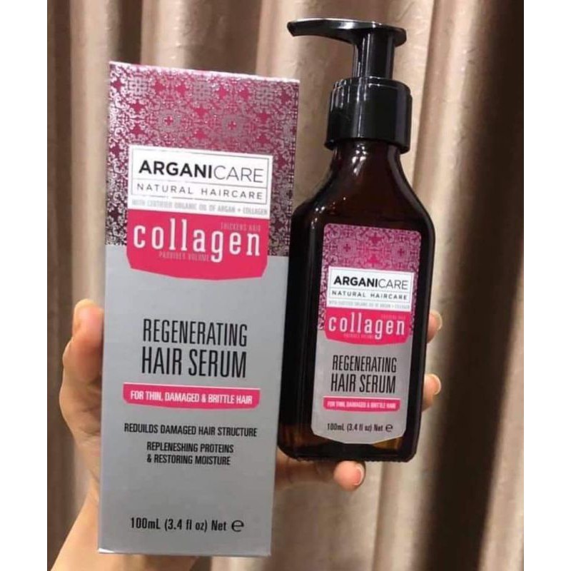 Serum dưỡng tóc Collagene - Arganicare giúp phục hồi, nuôi dưỡng tóc bóng mượt vượt trội