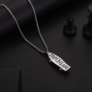 Dây chuyền mặt dây hình ván trượt khắc chữ thời trang cá tính cho nam và nữ