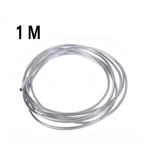 Nẹp cửa gió điều hòa viền chỉ khe máy lạnh Dây nhựa mạ crom kim loại chữ U trang trí nội thất xe hơi ô tô 1m 2m 4m 3m