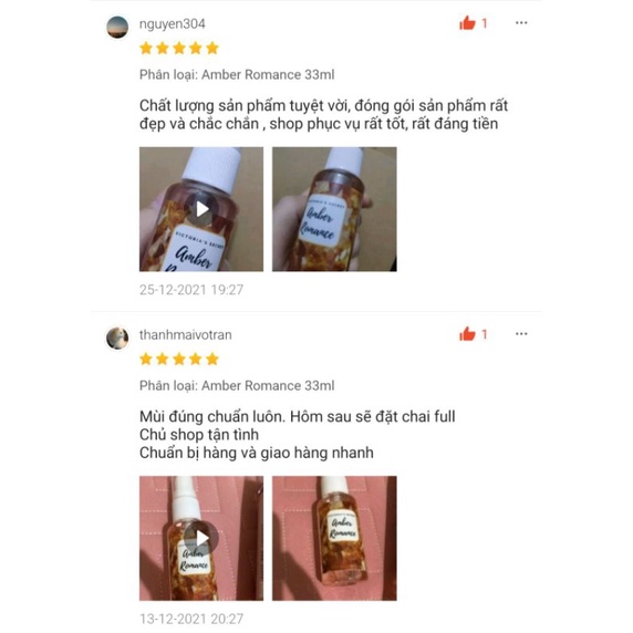 Xịt thơm body mist Bath & Body Works Bill Mỹ