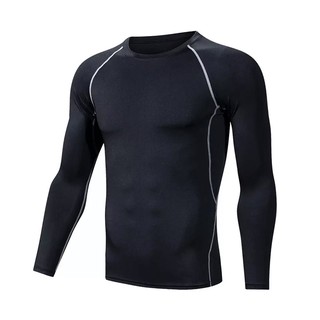 Áo Legging - Áo Giữ Nhiệt Chuyên Thể Thao Nam Dài Tay Đen Full