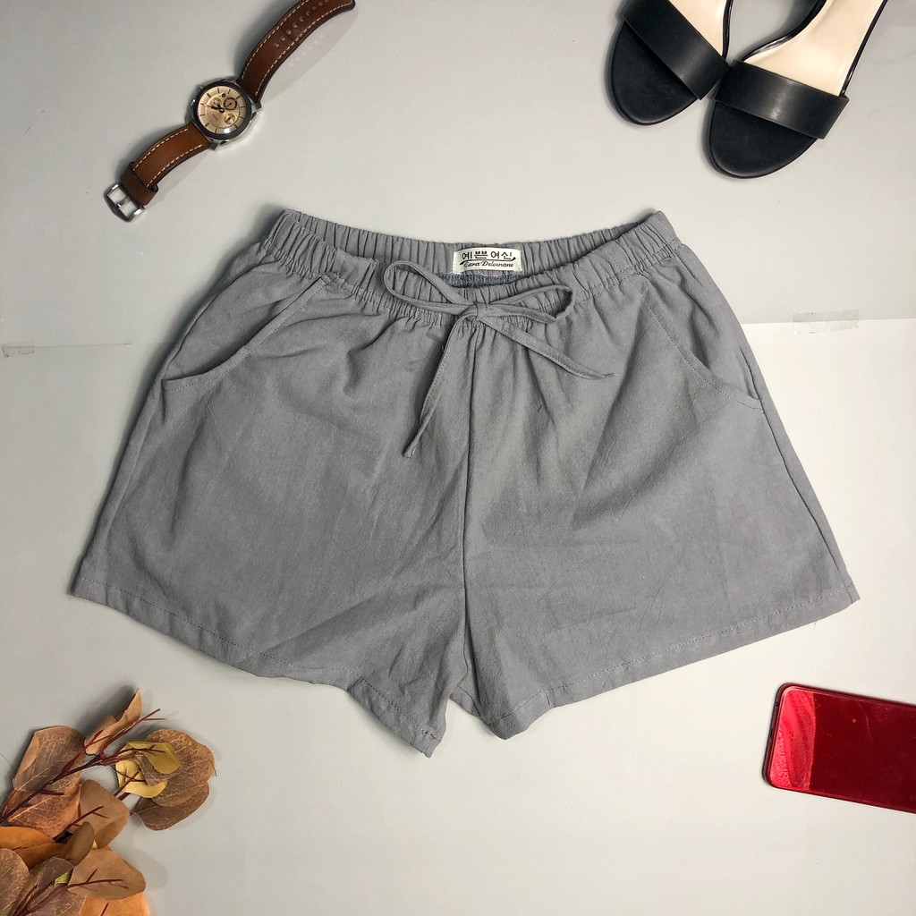 Quần short đũi cotton Hàn Quốc kiểu ulzzang nữ | BigBuy360 - bigbuy360.vn