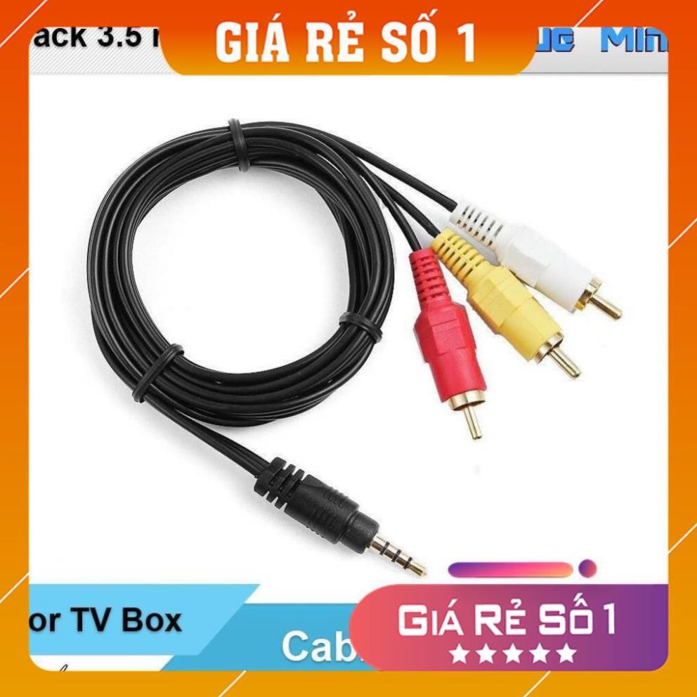 Cable AV 1 to 3 - Cáp 1 đầu jack 3.5 ra 3 đầu hoa sen (shopmh59)