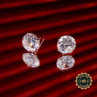 [HOTSALE] KL0111TRON Khuyên Tai Bạc Nữ Kylan Silver Đính Đá Kim Cương Nhân Tạo