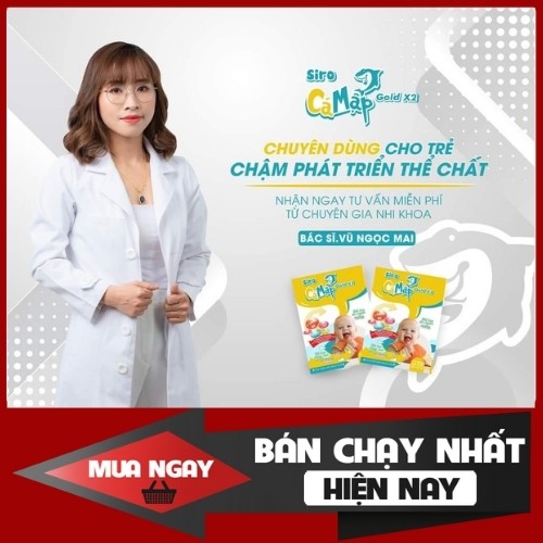 [Tặng yếm ăn+Balo +đồng hồ] Siro CÁ MẬP GOLDX2 ♥️ GIÚP BÉ ĂN NGON, NGỦ NGON,TĂNG ĐỀ KHÁNG, 30 gói