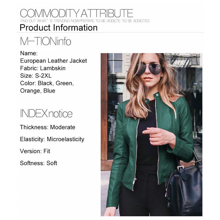 Áo khoác da thật phong cách Châu Âu thanh lịch cho nữ | BigBuy360 - bigbuy360.vn