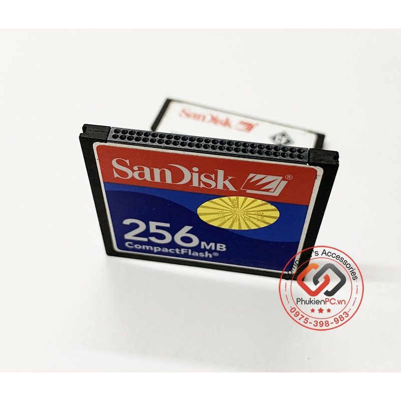 Thẻ nhớ CF 256MB SanDisk Compact Flash Card cho máy CNC công nghiệp, máy ảnh