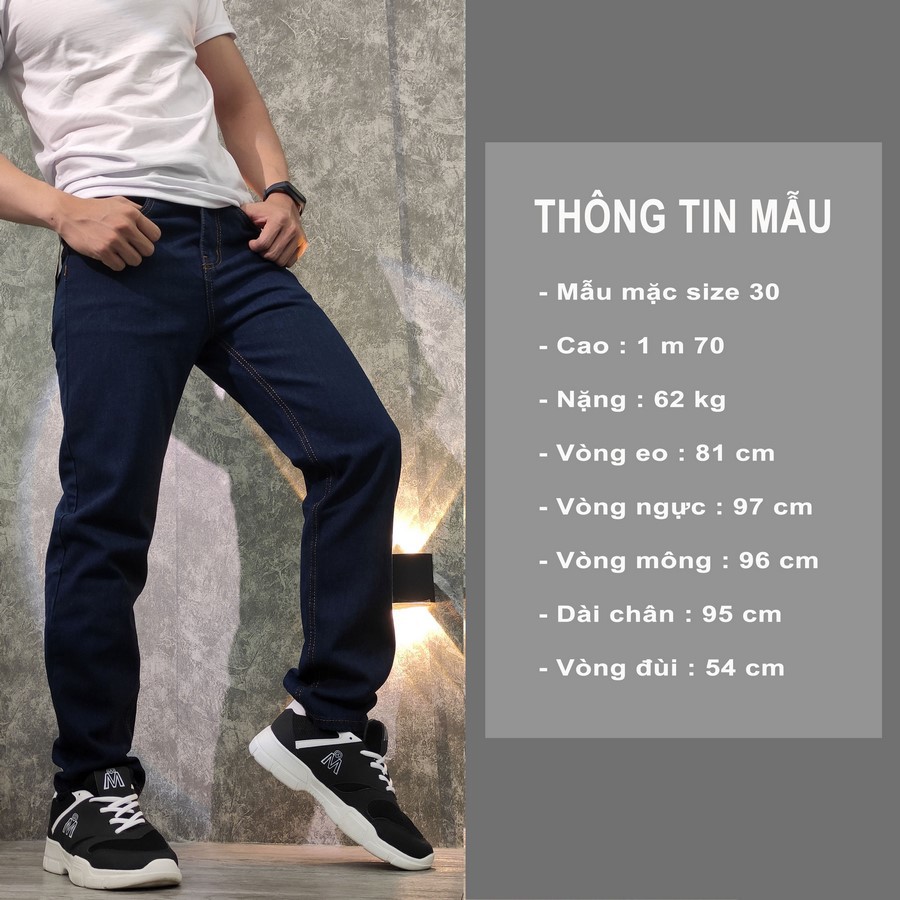 [Mã FAMALLT5 giảm 15% đơn 150K] Quần jean nam ống suông Q61 (Xanh) MĐ