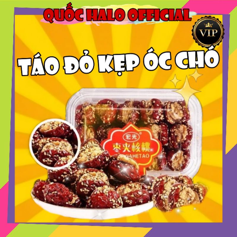 Táo đỏ kẹp óc chó QUỐC HALO