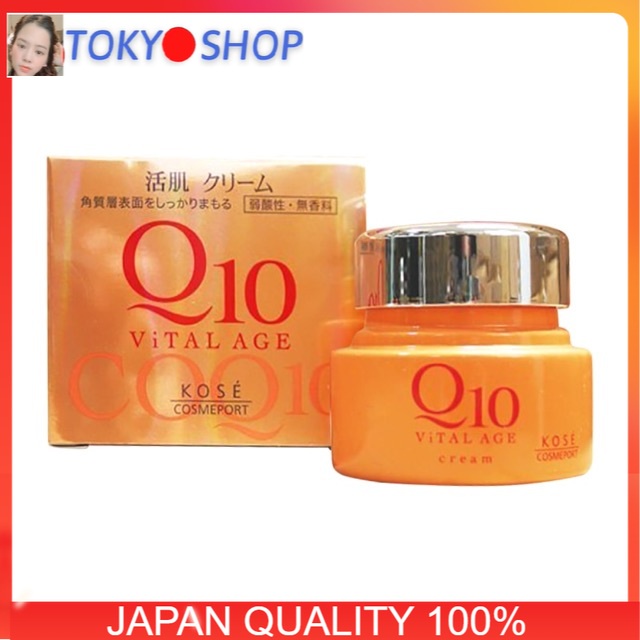 Kem dưỡng da chống lão hóa Kose Q10 Kose Vital Age 40g