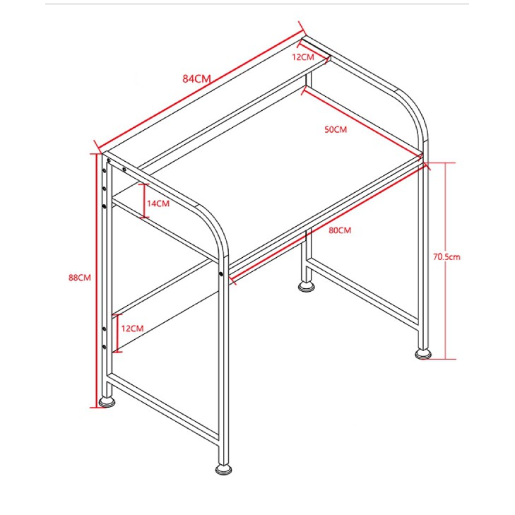 Combo bàn học gỗ, bàn làm việc &amp; kệ sách (BH-04)