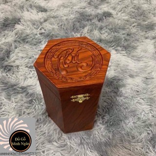 Hộp Chè Gỗ Hương Cao Cấp Kích Thước 18x12