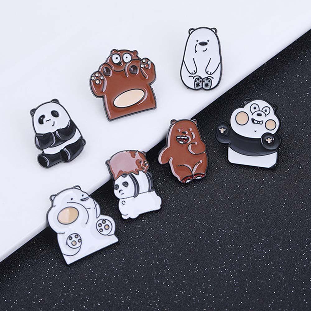 Huy Hiệu Cài Áo Hình We Bare Bears Dễ Thương