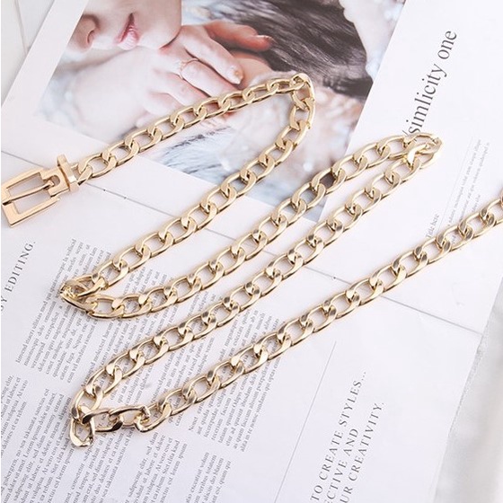 LEEVA - Thắt lưng Leeva Shop, dây nịt nữ dây xích phong cách cá tính PK007