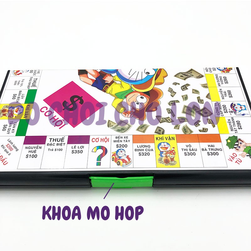 Bộ đồ chơi bàn cờ Tỷ Phú LỚN bằng nhựa SIZE 44 x 43 cm