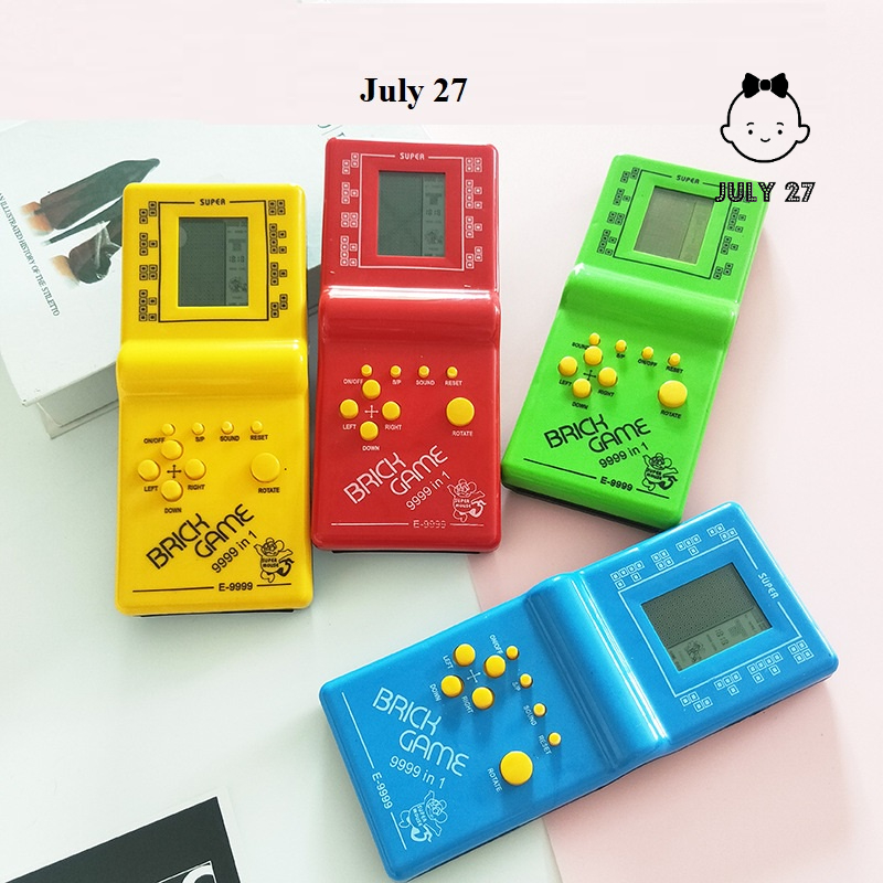 Máy Chơi Game, Máy Xếp Hình Tetris Thiết Kế Cầm Tay Nhỏ Gọn, Đồ Chơi Tuổi Thơ Huyền Thoại