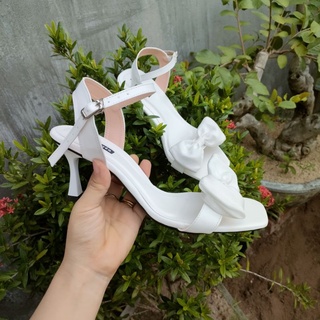 sandal bigsize nơ lụa (35-45)