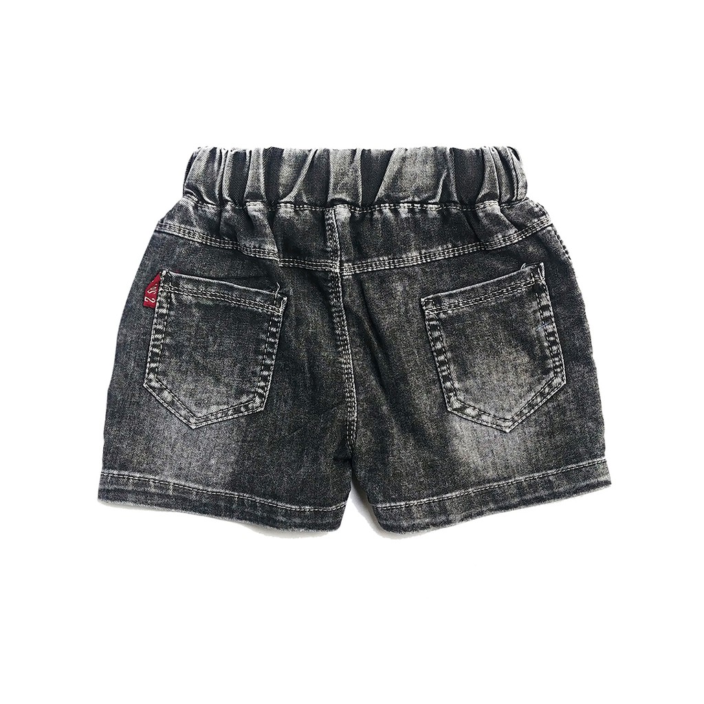 Quần short JEAN bé trai hàng xuất dư họa tiết phối chất bò mềm QN6