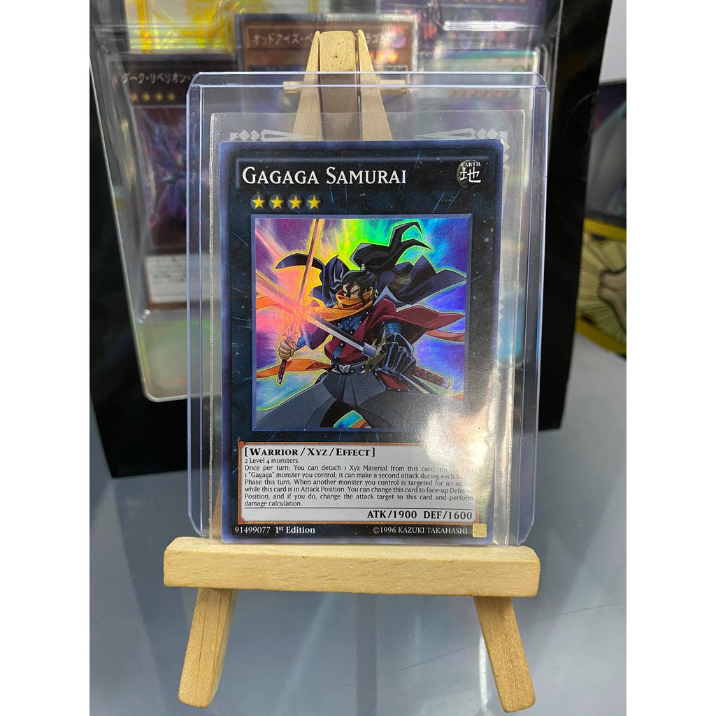 [ Dưa Hấu Yugioh ] Lá bài thẻ bài Gagaga Samurai – Super Rare - Tặng bọc bài nhựa bảo quản