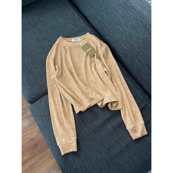 Áo len dệt tay dài