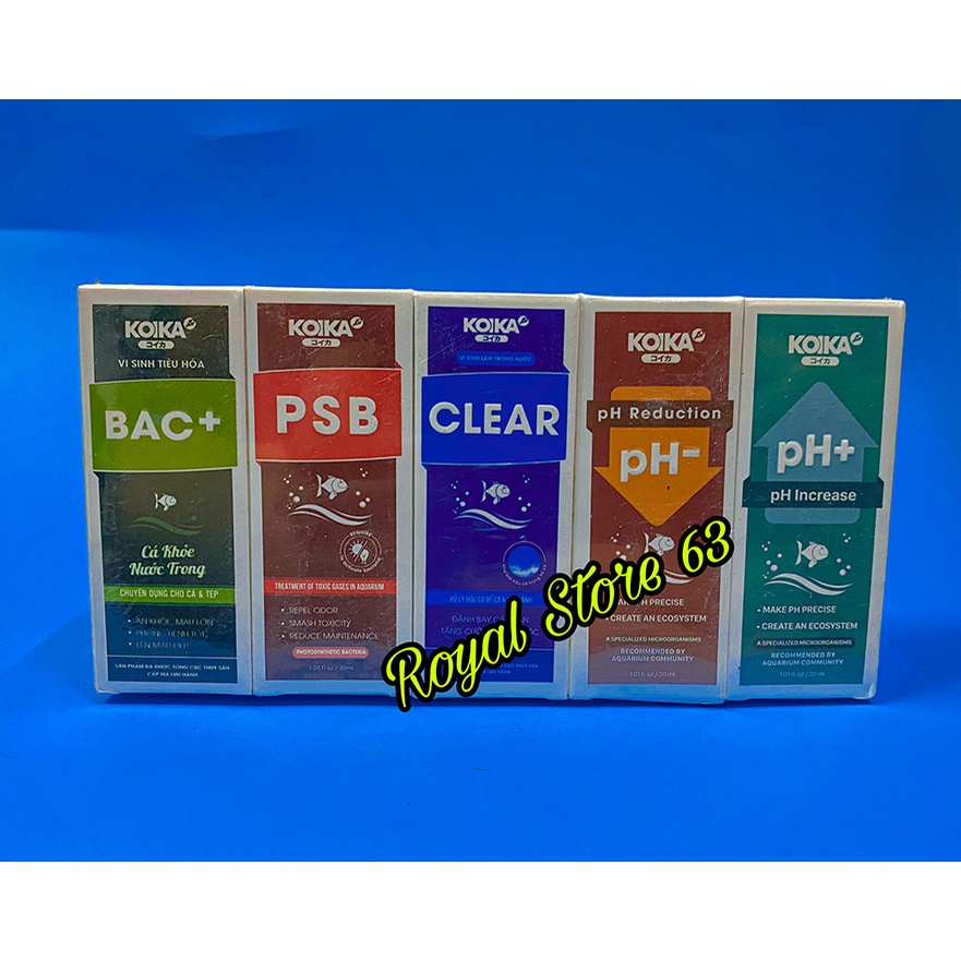 Combo 5 chai  Koika chuyên dùng cho cá và tép cảnh