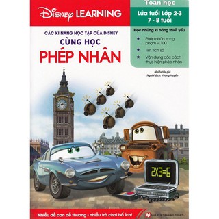 Sách - các kĩ năng học tập của disney - cùng học phép nhân