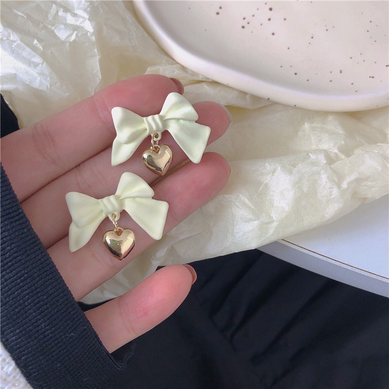 IF ME Khuyên tai hình nơ phong cách Hàn Quốc dễ thương cho nữ