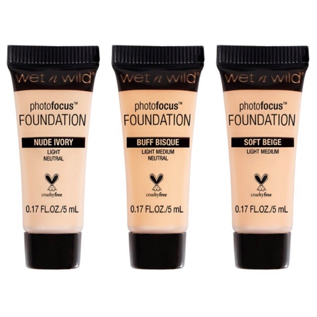 (Full + mini) Kem Nền Wet N Wild Photo Focus Foundation