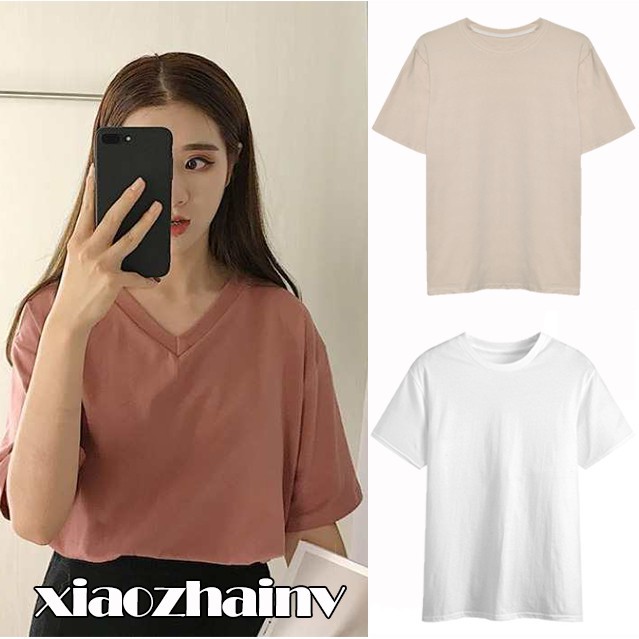 Áo thun nữ ngắn tay dáng rộng phong cách thời trang hàn quốc