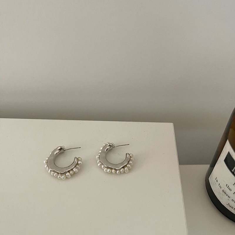 Set 100 Khuyên Tai Đính Ngọc Trai Nhân Tạo Thời Trang