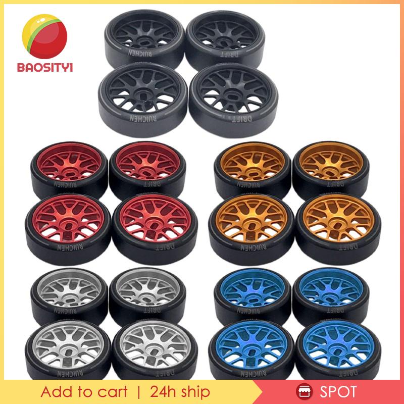 Bộ 4 Bánh Xe Cao Su Tỉ Lệ 1: 28 Dành Cho Xe Đồ Chơi Wltoys K989 Crawler