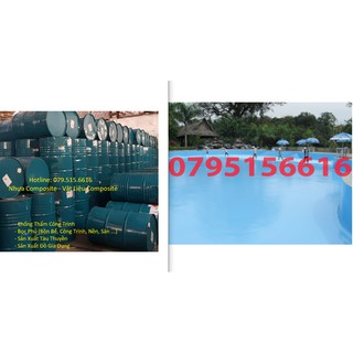 Nhựa Polyester, Keo Composite Bọc Phủ Bồn Bể, Công Trình, Tàu Thuyền 3Kg + Sợi Thủy Tinh 1Kg + Chất Đóng Rắn Nhựa – Bộ
