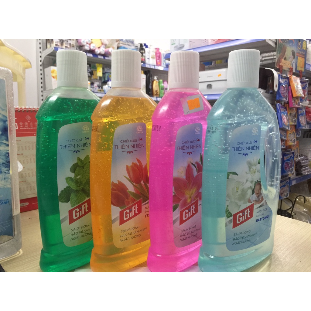 Nước lau sàn Gift Nhiều Mùi Dung Tích chai 1L