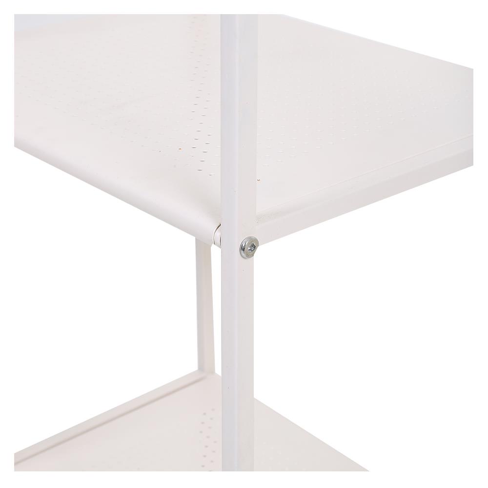 HomeBase FURDINI Bộ kệ để đồ bằng thép có 4 tầng AKONO W39xH116xD30cm màu kem