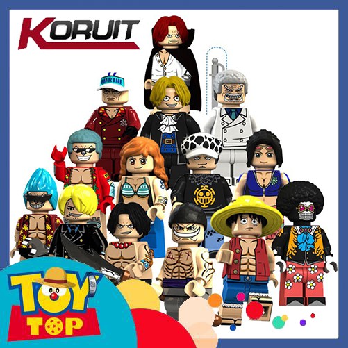 [Một con] ghép One piece Minifigures Xếp hình lắp ráp Luffy, Zoro,  ... Koruit KT1008 / KT1013 / XP036-XP041