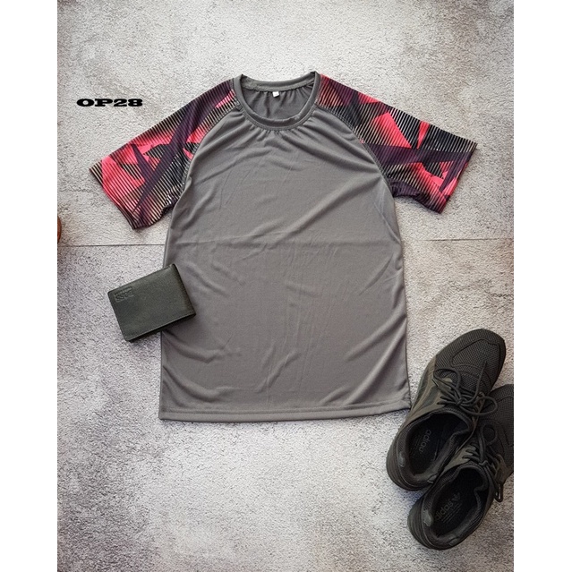 Áo thể thao phối tay,chất mè siêu mát dang thể thao