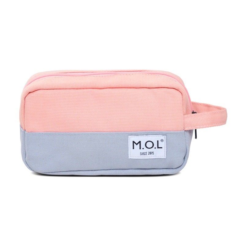 Túi đựng bút viết  bằng vải kiểu phối màu MOL TA001