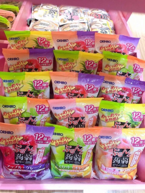Thạch hoa quả 12 chiếc ORIHIRO NHẬT BẢN mẫu mới date mới nhất
