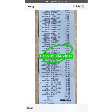 viên uống giam cân giấm táo Ápple cider vínegar của Mỹ (có bill)