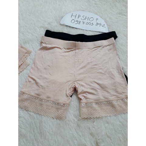 Quần mặc Váy COTTON Chân Ren #40