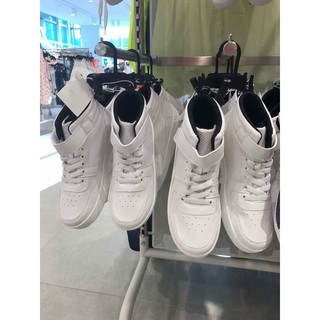 Sneaker trắng cổ cao HM sz 38 hàng xách tay authentic