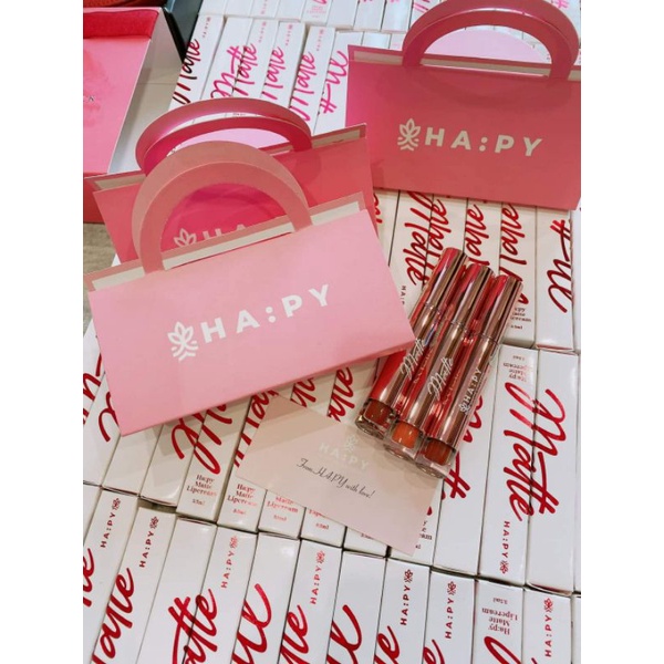 Son kem siêu lì Hapy Matte Lipstick chính hãng