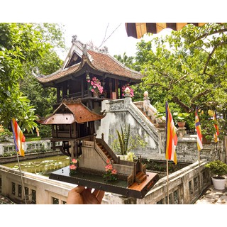 BỘ LẮP RÁP MÔ HÌNH GIẤY 3D CHÙA MỘT CỘT HÀ NỘI - TAYTA