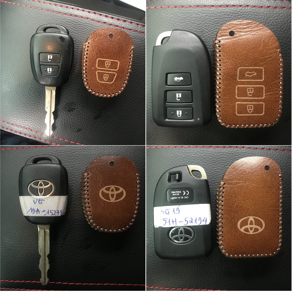Bao da & móc chìa khóa Toyota Vios .v.v.
