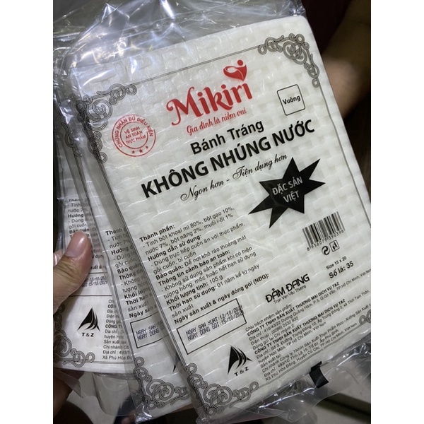 Bánh tráng không nhúng nước Mikiri