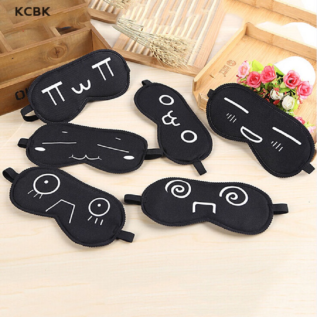 KC 1PC New Pure Silk Sleep Eye Padded Shade Cover Travel Relax Aid Blindfold BK