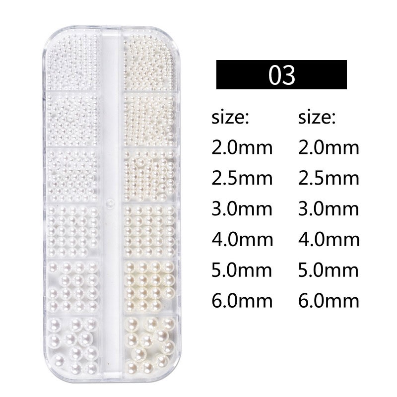 Hộp hạt ngọc trai UR SUGAR 3D 12 ngăn trang trí móng tiện lợi