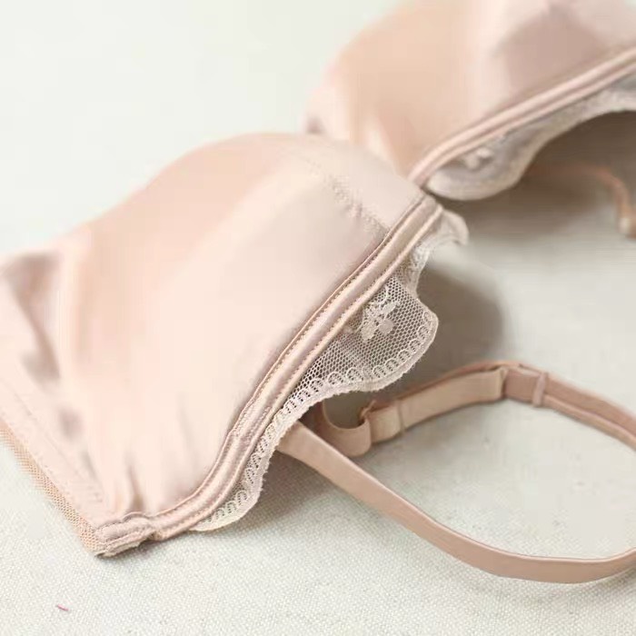 Bộ đồ lót satin B004 mút mỏng có gọng | BigBuy360 - bigbuy360.vn