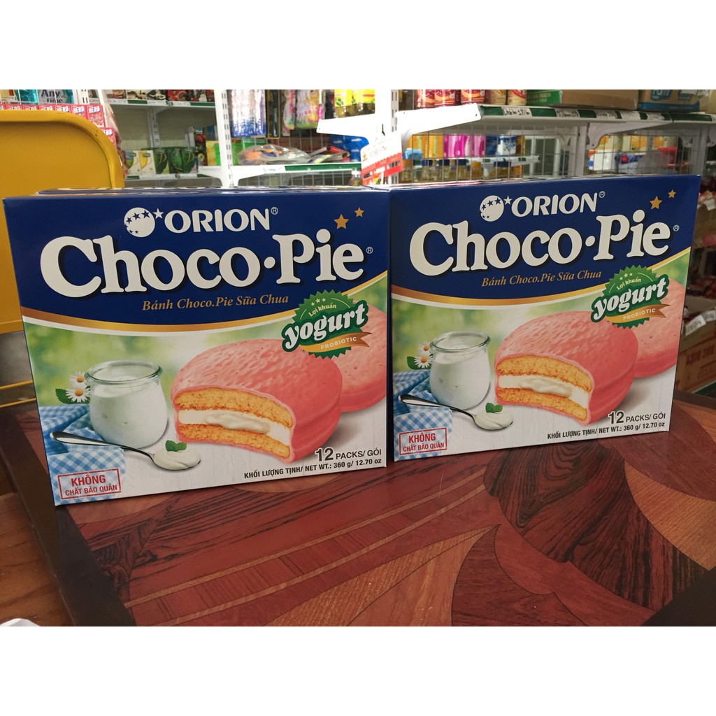 Bánh Choco-Pie Orion vị sữa chua 12 gói/hộp | Shopee Việt Nam